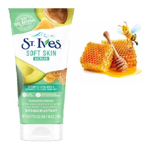 St. Ives Avocado & Honey Scrub Facial Cleanser- 170gm