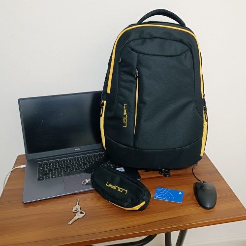 K Loupin Backpack For Men Women ( Black )