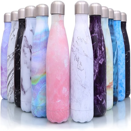 Thermo Water Bottle-Marble 500 ML