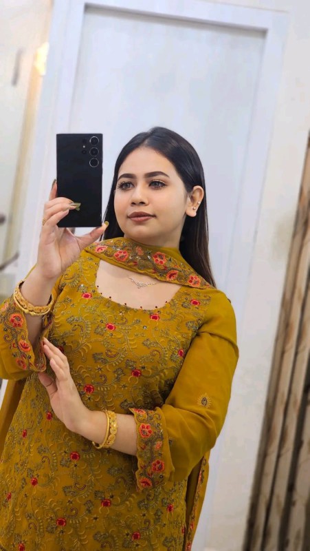 Jorjet embroidery four piece