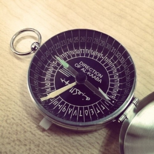 Compass Showing Direction Of Al-Kaaba