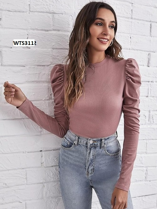 Full Sleeve Round Neck Long Sleeve Top For Female