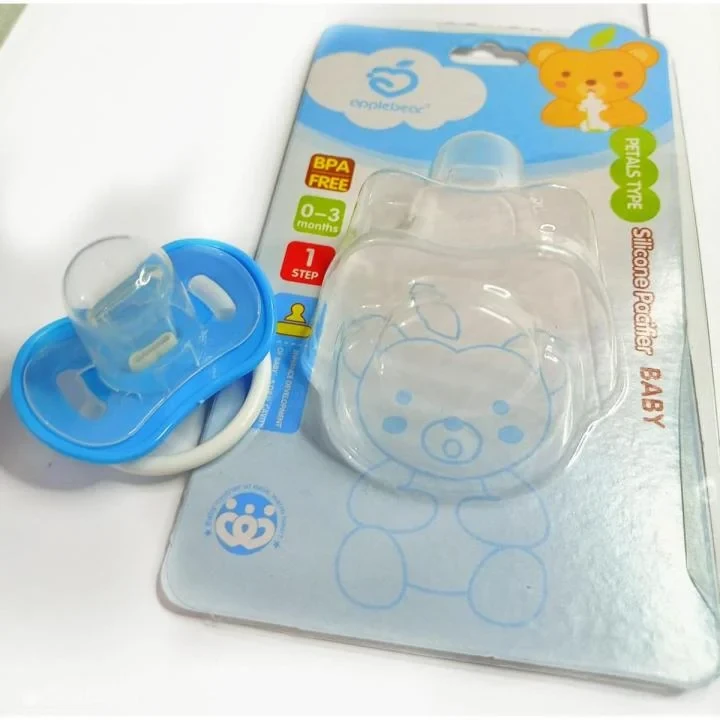 Applebear Newborn Pacifier Petals Type Silicone Pacifiers for 0-3m Baby – Multicolor