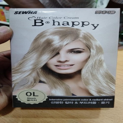 B Happy Hair Color Cream 0L Bleach