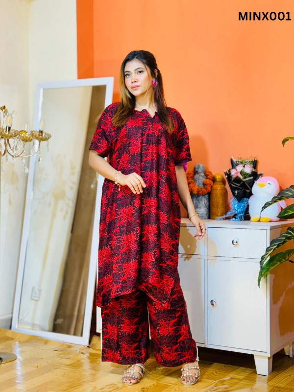 China Linen Mini Maxi Set For Ladies