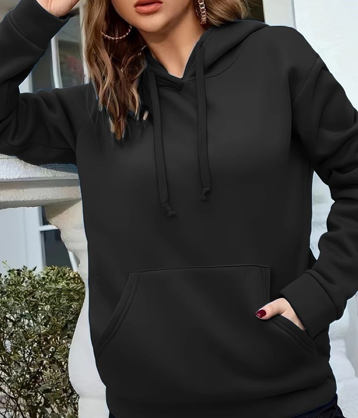 Solid Color Ladies Hoodie (1)