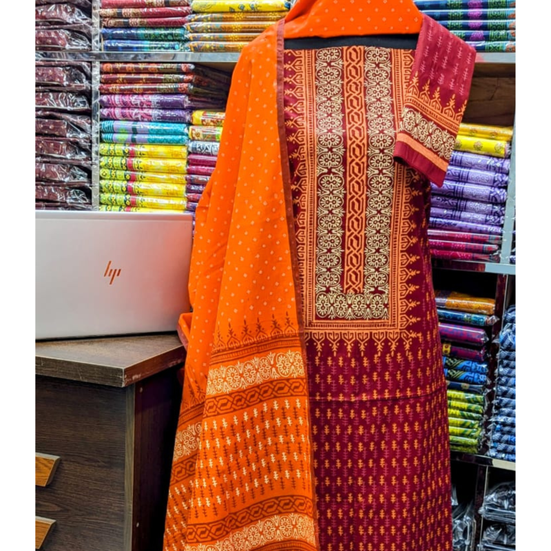 New Exclushive Collection High Qualitiey Cotton Printed Three Piece-(19)