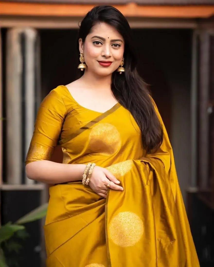 Premium Soft Silk Saree with Designer Blouse Piece