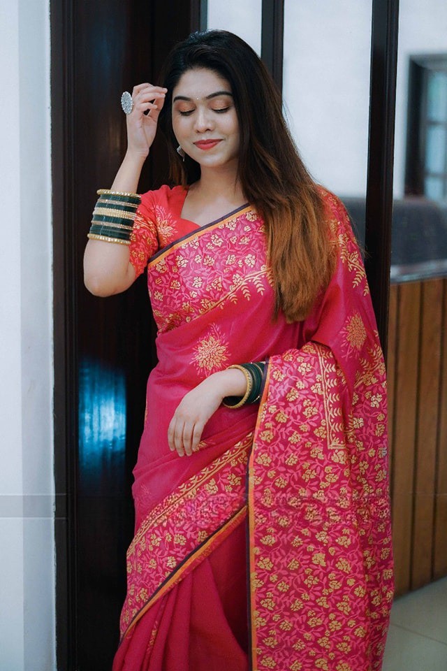 Kubera Silk Saree With Blouse piece