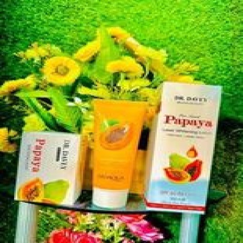 Dr Davey Papaya Whitening Lotion and Papaya Whitening Soap and BIOAQUA Papaya Face Wash combo set