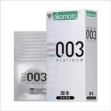 Okamoto Zero Zero Three Platinum Condoms For Men 10pcs Pack | Japan