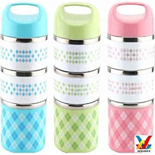 Lunch Box Stainless 3 bati  price in Bangladesh