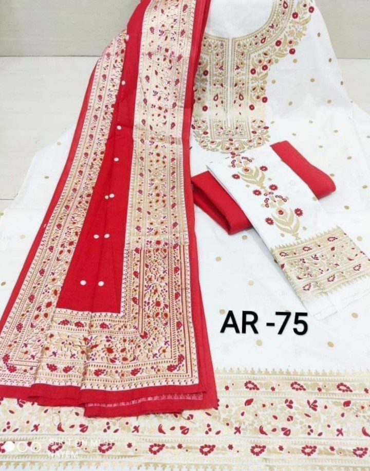 New Stylish Unstitched Screen Print Three Piece