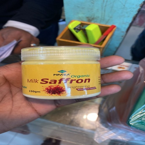 Hand made organic milk Saffron brightening night face solution