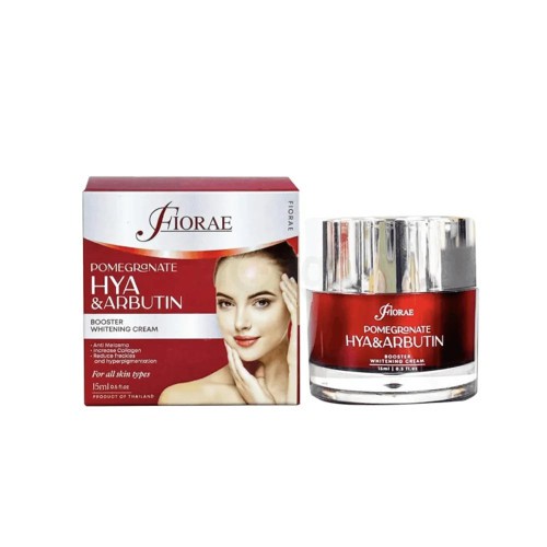 Fiorae Pomegranate HYA & Arbutin Booster Whitening Cream for All Skin Types - 15ml