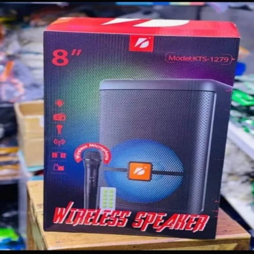 KTS-1279 Karaoke Bluetooth speaker with wireless microphone