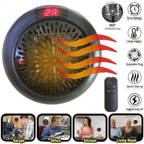 900W Portable Electric Warm Air Heater with remote Control