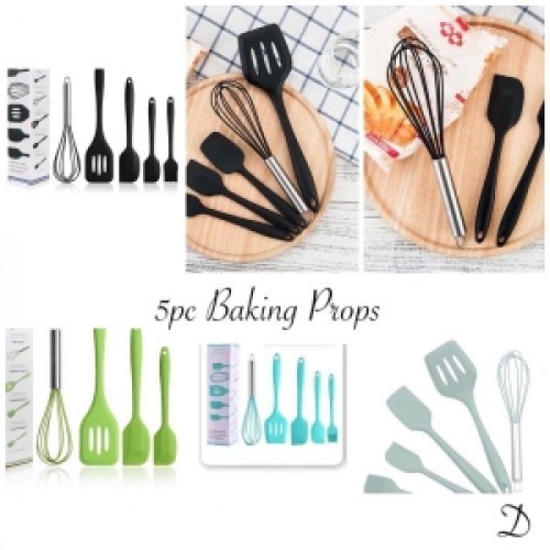 Easy Baking 5-piece silicone baking utensil set