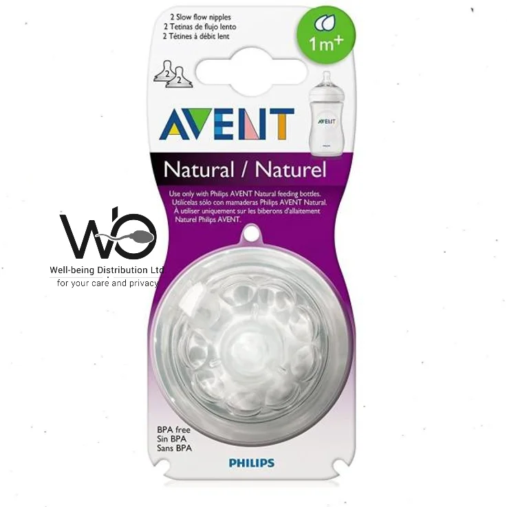 Philips Avent Bottle_Nipple – 1 month plus – 2pcs