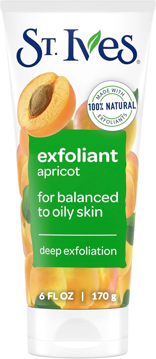 Face Scrub – St. Ives Fresh Skin Face Apricot Scrub Deeply Exfoliates for Smooth, Glowing Skin Made with 100% Natural Exfoliants – 170ml