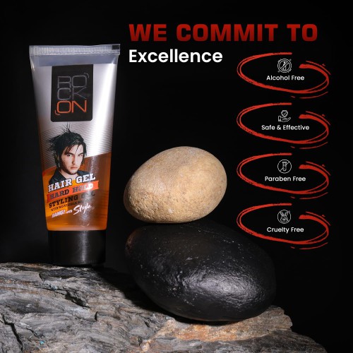 Rock On Hard Hold Hair Gel for Men 60 gm price in bd