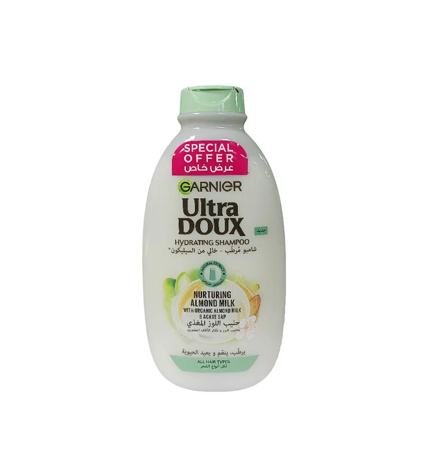 Garnier Ultra Doux Nurturing Almond Milk Hydrating Shampoo - 400ml