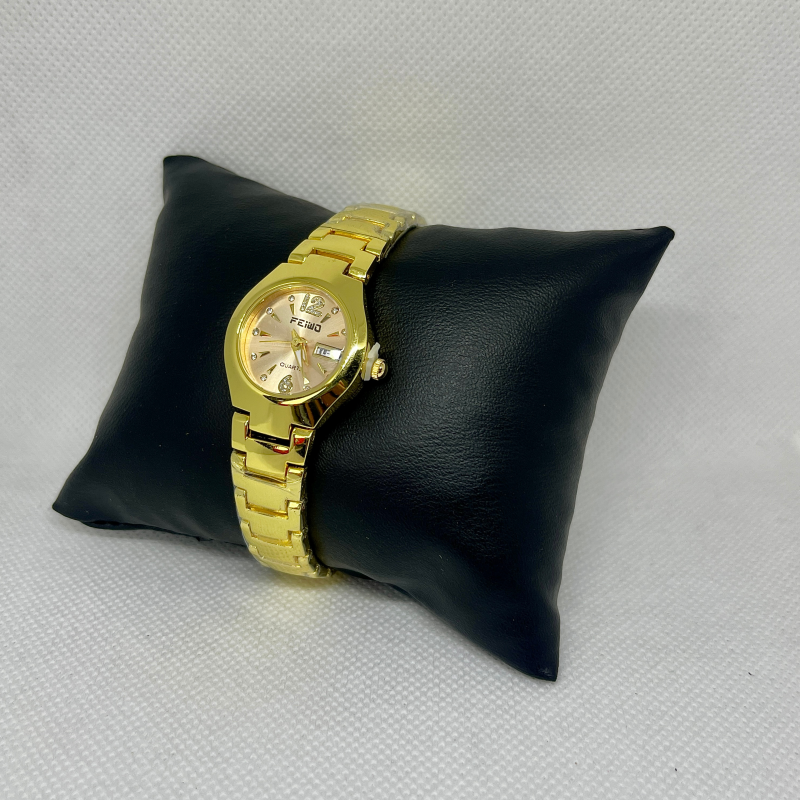 Feiwo Golden Stainsles Steel Watch-(5)