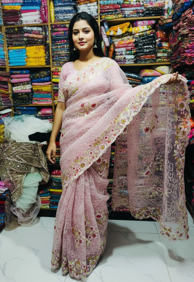Georgette Organza Saree Soft Touch Classic