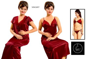 Stylish 4 part Nighty For Women