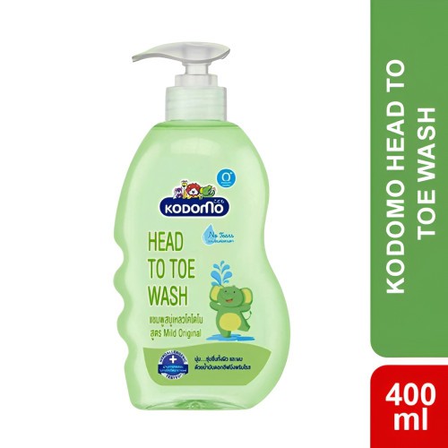 Kodomo Baby Hair & Body Wash, a gentle 2-in-1 cleanser designed for babies and children 400ml
