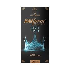 Manforce King Thin 0.05mm Ultra-Thin Unflavored Condoms 10pcs Pack | India