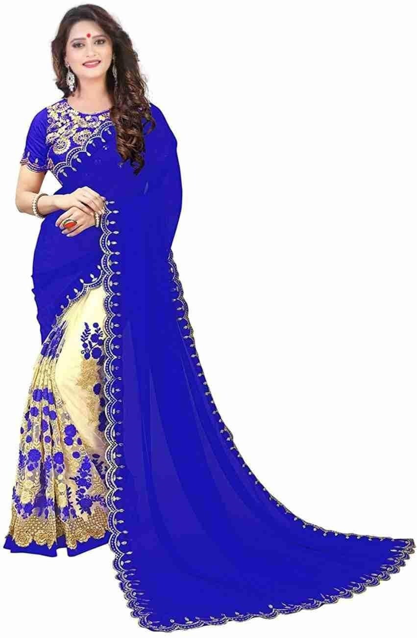 Indian Georgette Saree with Blouse Piece