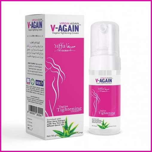 V-again Vaginal Tightening & Revitalizing Cream with Pump 50gm | International