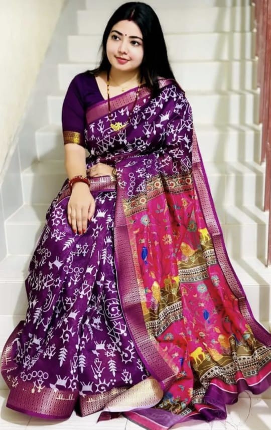 Kaftan Silk Royal Glow Saree