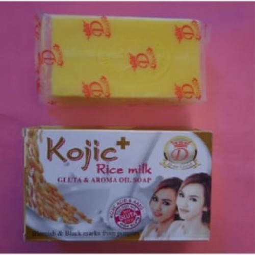 kojic rice milk gluta and aroma oil soap 160g