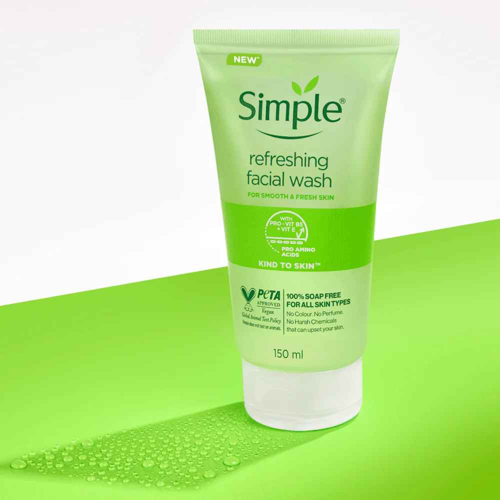 Simple Face Wash | Simple Kind to Skin Refreshing Facial Gel Wash | 150ml