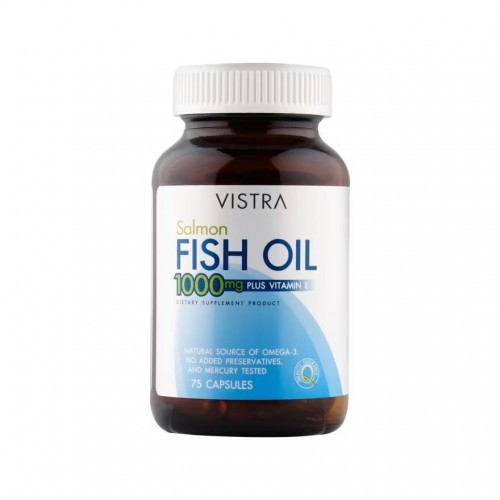 VISTRA Salmon Fish Oil 1000mg Plus Vitamin E - 75 capsules
