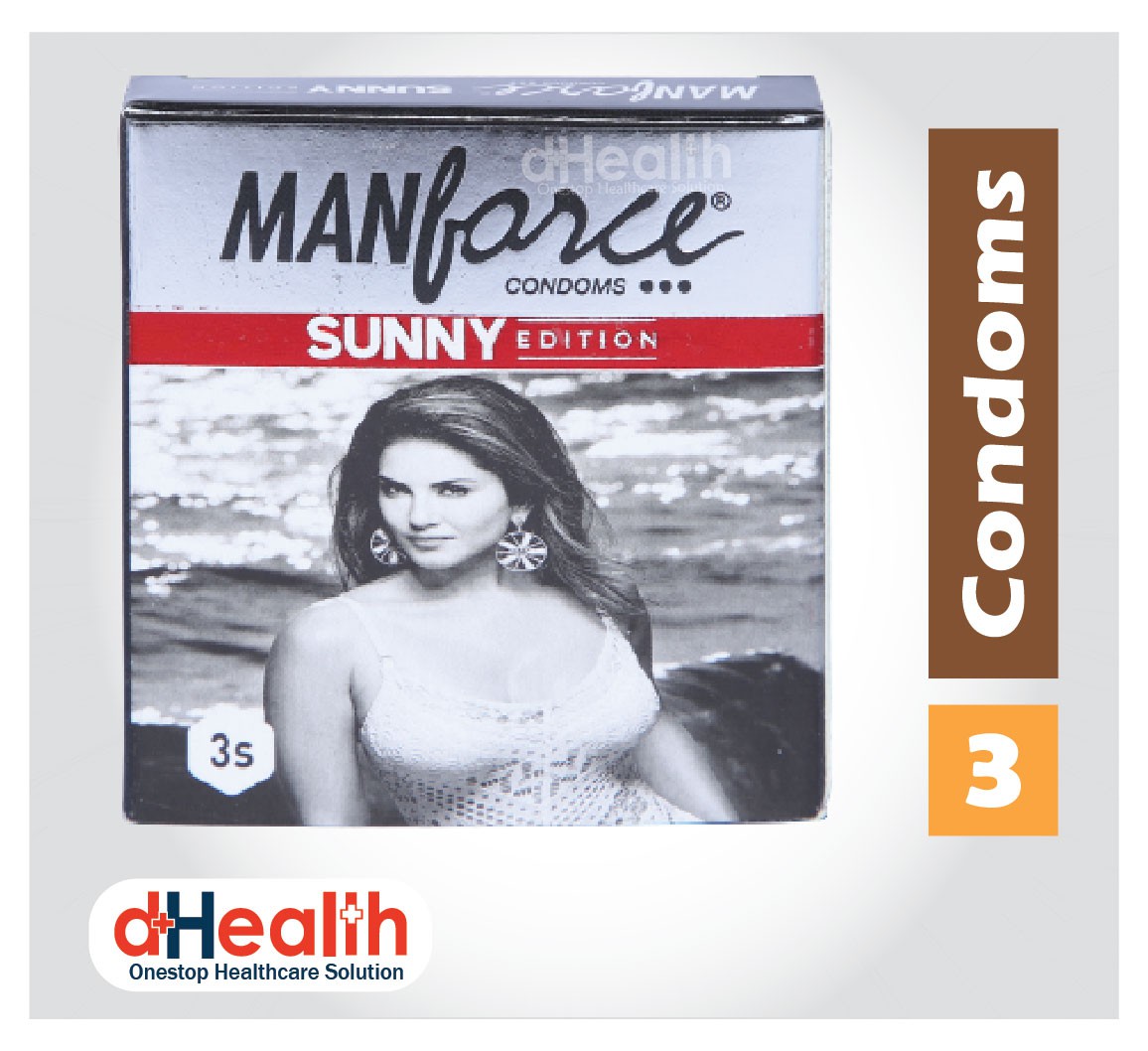 Manforce - Ribbed & Dotted Sunny Edition Condoms - Single Pack - 3x1=3pcs Condom