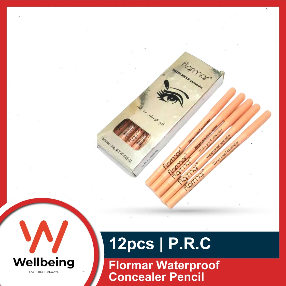 Flormar Waterproof Concealer Pencil 12pcs Pack