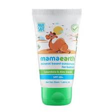Mamaearth Skin Care Mineral Based Sunscreen Cream for Babies 50ml | India