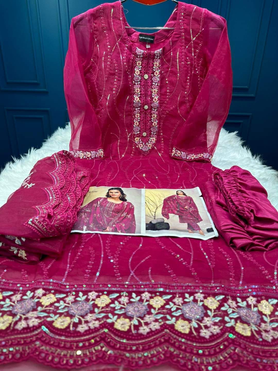 White Gold Royale Georgette Set