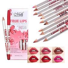 MENOW True Lips 12 Color Lip Liner Pencil 12pcs Set