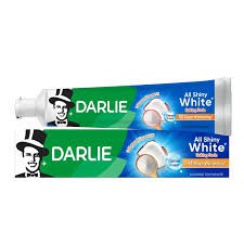 Darlie All Shiny White Baking Soda Clean Fluoride Toothpaste with Dense Foam & 14 Days Whitening Formula 140gm