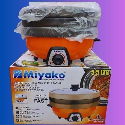 5.5 Liter Miyako 3 Pot Electric Curry Cooker MC-550T best price in bd
