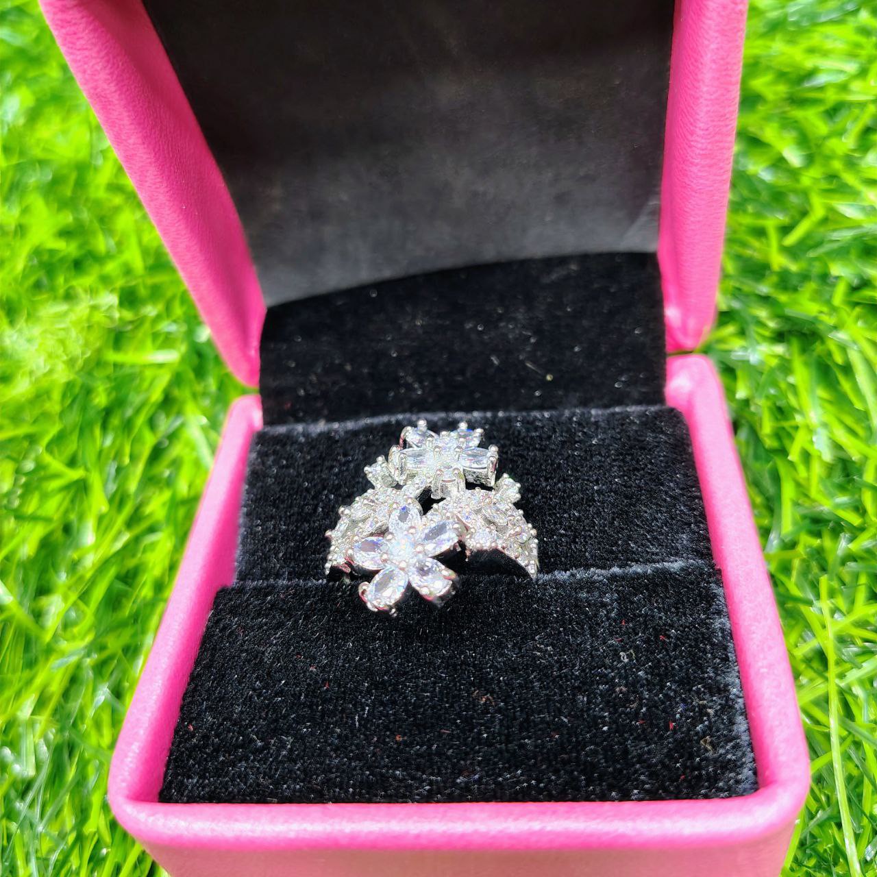 Royal Ruby Cluster Statement Ring