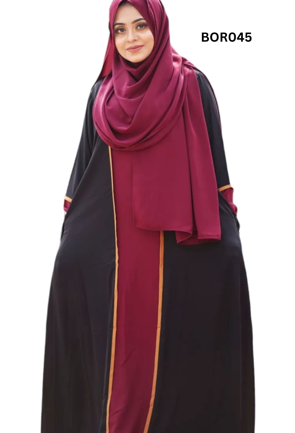 Women Attractive High-Quality Borka Fabric Abaya Set (2)