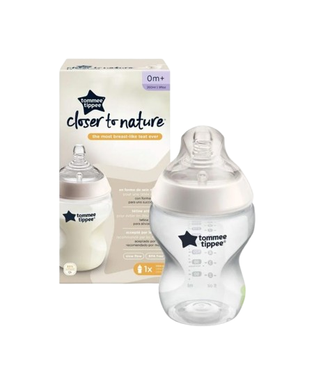 Baby Feeder 0m+ 260ml 2 Bottle Pack Plastic Multicolor Bottle Tommee Tippee Closer to Nature Baby Bottle