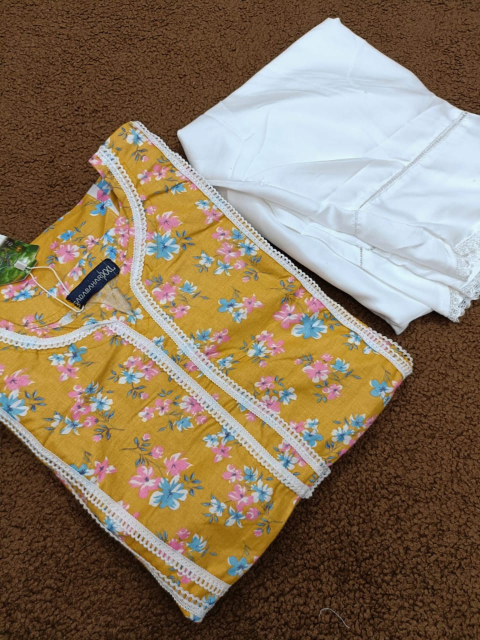 Two Piece Garments Fabrics Short Kameez