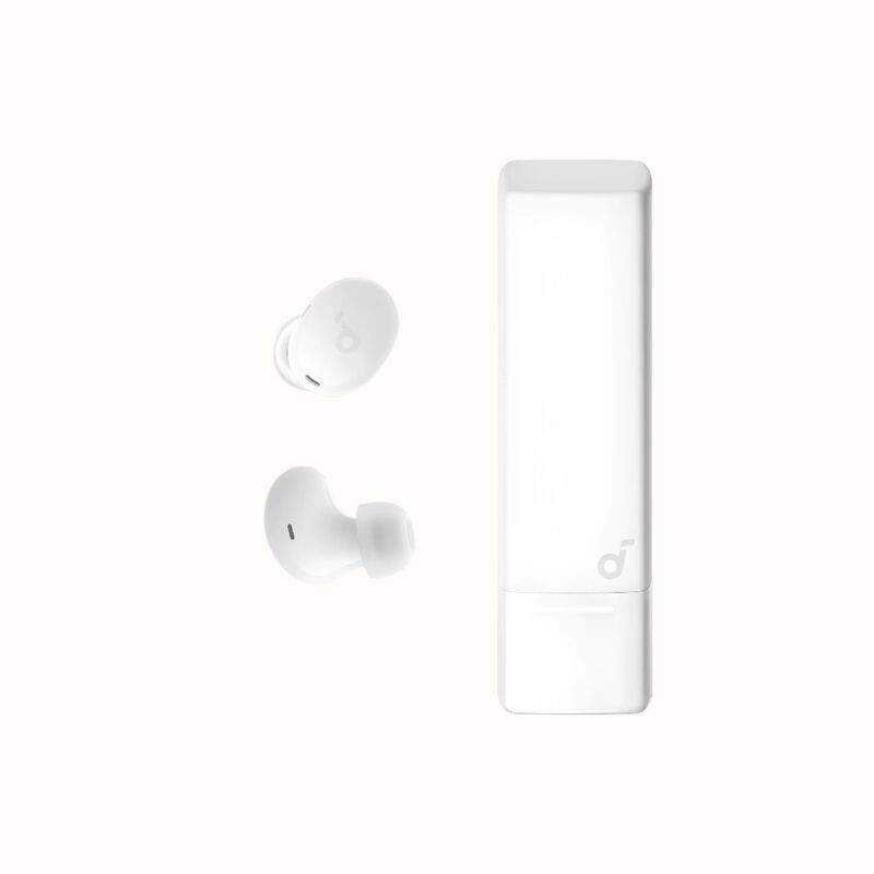 Anker Soundcore A30i Lipstick-Shaped Smart Noise Cancelling Earbuds – White