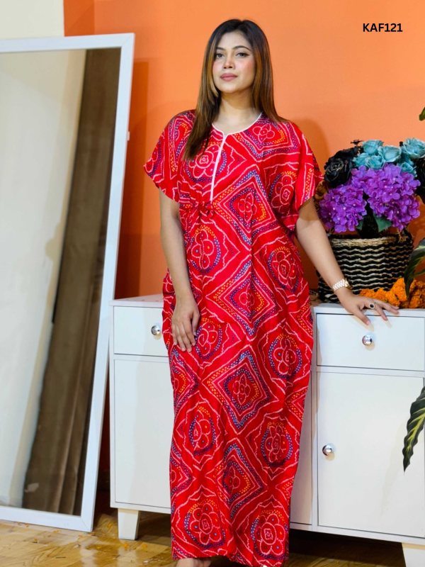 China Linen Kaftan Maxi